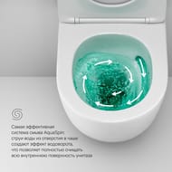 Унитаз подвесной AM.PM Like Aquaspin 370х485х370 безободковый, сиденье микролифт, белый C801900SC