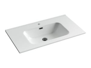 Раковина накладная Ceramicanova Element 810х465х180 перелив, отв. под смеситель, белый CN7005
