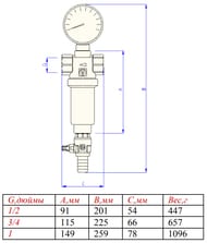 ������ ��������� VALTEC 1/2"�, ��������� (500 � 100���), VT.390.N.04