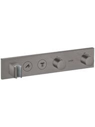 Смеситель для душа Axor ShowerSelect 18355340 встраиваемый термостат, 2 выхода, шлиф.черный хром — миниатюра 1