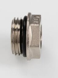 Футорка VALTEC  1/2"Н х 1/4"В с EPDM кольцом, латунь никелированная, VTr.585.N.0402