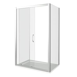Стенка душевая GOOD DOOR BAS LATTE SP-90-C-WE (90х185) стекло прозрачное