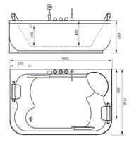 �������������� ����� Gemy G9085 B L (1800x1160x690) ������������, ���������, ��������������