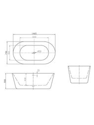 ����� ��������� BelBagno BB306-1485 (1485x790x550) ���������������, ��������