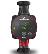 Насос циркуляционный GRUNDFOS New ALPHA3 32-60 180, с гайками, 99371985