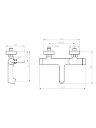 Смеситель для ванны/душа BelBagno ACQUA-VASM-CRM хром — изображение 3