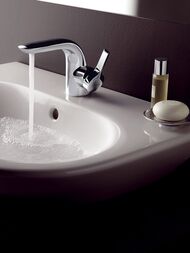 #Смеситель для умывальника Ideal Standard Melange A4260AA однозахватный, дон  клап., фикс.излив, хром