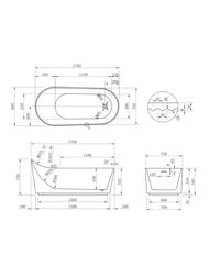 ��������� ����� Abber (1700x800) ���������������, ����-�������, ����� �������  AB9445MW