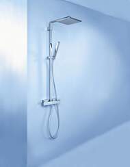 Душевая система Grohe Euphoria Cube 26087 термостат, верхний и ручной душ, шланг, штанга