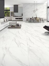 Керамогранитная плитка Laparet Calacatta Superb (600х1200х9) полированная, белая (кв.м.) — изображение 2