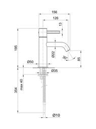 ��������� ��� �������� Fantini Fukasawa �������� Matt British Gold PVD 27 P6 A704WF