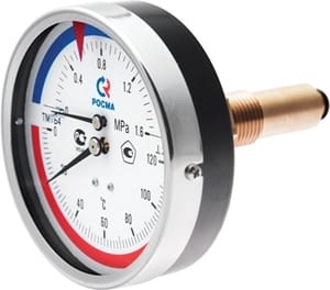 Термоманометр Росма ТМТБ-31Т, 0-120° 0-6 бар 1/2