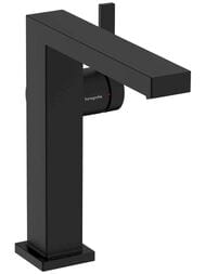Смеситель Hansgrohe Tecturis E 150 для умывальника Fine, однозахватный, черный мат. 73040670 — миниатюра 1