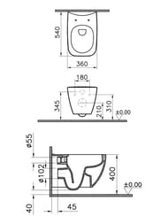 ��������: ����������� Vitra + ������ L-Box Shift Rim-ex+������� 9855B003-7207