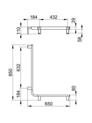 �������� ����� ����� Keuco Axess 850/650 ��,�������,������������� ���������,������ ���. 35011376801