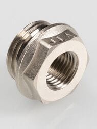 Футорка VALTEC  1/2"Н х 1/4"В с EPDM кольцом, латунь никелированная, VTr.585.N.0402