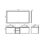 ������� COMFORTY ��������-150 (1500�800�30) LED-���������,������������� ������ 00-00013794