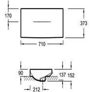 Раковина Jacob Delafon GRANDS BOULEVARDS (710х373) белая 9AVQ002Z-0