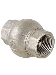 Клапан обратный VALTEC 1/2"ВВ латунный золотник VT.151.N.04 — миниатюра 1
