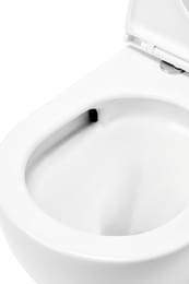 Унитаз подвесной TECEspring R 360х350х530 безободковый, с сиденьем, Tornado flush, белый 9700998