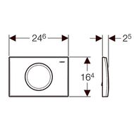 GEBERIT Delta 11 ������� �����, ����/����, �������, ���� ������� (��� UP172, UP182) 115.120.46.1