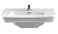 Раковина Devon&Devon Etoile IBLG1FET (700х530) с 1 отверстием под смеситель, цвет: белый