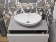 Столешница Cersanit Stone из керамогранита Balance 600х450х20мм, серый матовый   64185 — изображение 10