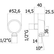��������� ����������� Paffoni Lusso ZACC130ST ��� ��������� ��� ����, ����: �����
