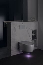 Унитаз-биде GEBERIT AquaClean MeraComfort подвесной, белый+хром арт. 146.214.21.1