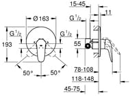 ��������� Grohe Eurostyle Solid 23725003 ��� ���� ������������, ����