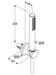 ������� �������� KLUDI NOVA FONTE PURISTIC 1S ��� ����, �����, ���������, ������ ������� 20850N0-15
