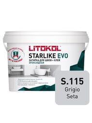 ������� ���������� LITOKOL STARLIKE EVO S.115 GRIGIO SETA, 1 ��