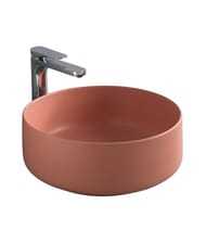 Раковина накладная ArtCeram Cognac 420х420х160 круглая, без перелива, белая COL001 01 00