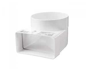 Колено соединительное 90° Vents 721 P (120х60/D100) для прямоугольных и круглых воздуховодов