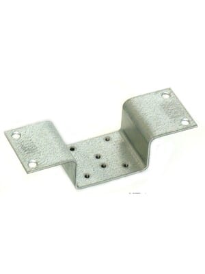 Планка КТ-01, Uponor/пресс/обжим/медь, 1 водороз. ДШГ 148х50х38, оц.сталь, винты М4х8-3шт