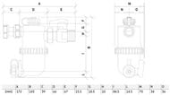 Фильтр-дешламатор VALTEC Dirstop 3/4" с пластиковым корпусом, арт.VT.380.B.05