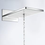 Верхний душ Hansgrohe Rainmaker Select 580 3jet (586х258) встраиваемый, хром/черный 24001600