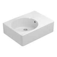 Раковина Duravit Scola 615х460х185 намеченное отверстие под смеситель, перелив 0684600000