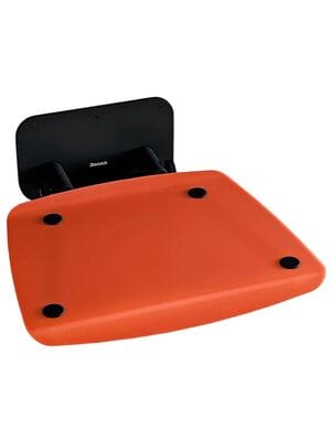 Уценка! Сиденье для душевой кабины RAVAK OVO-B II ORANGE/BLACK квадратное B8F0000061