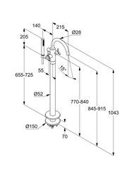 ��������� KLUDI NOVA FONTE Puristic ��� �����/����, ���������, �������������,����. ������� 205903915
