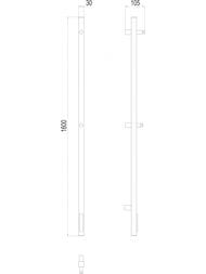  TERMINUS  UNO  1600 , sensor quick touch, Ral 9005  