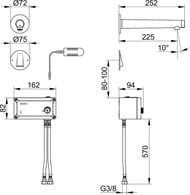 ��������� ��� �������� Keuco IXMO 225 �� ������������,�����������,����. ���.,������ ���.59517371102