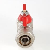 Кран шаровый 16х1/2''В VALTEC BASE под обжим, красная бабочка VT.342.N.1604