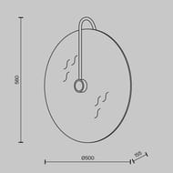 ��������� ���������� Maytoni Mare (���) MOD305WL-03B, IP20, G9�3, ������