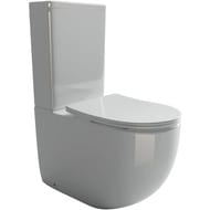 Унитаз-компакт Ceramicanova Metropol 820х620х385 безободковый, сиденье микролифт, белый CN4001 (CN4001-B+CN4001-T)