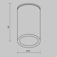 ���������� ���������� Maytoni Roll (����) O307CL-01B, GU10�1 50�� IP 54, ������