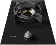Газовая варочная панель ASKO HG8313BGB1 (330х48х522) 1 конфорка вок, черное стекло