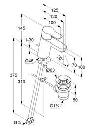 ��������� KLUDI PURE&EASY ��� ����������� 70, �������������, ������ ������ 372820565