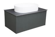 Тумба под раковину La Fenice TERRA Grigio 80 см (740х450х352) серая матовая FNC-01-TER-G-80