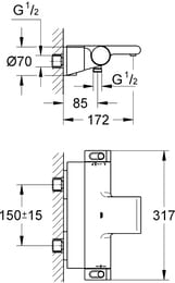  Grohe Grohtherm 2000 New 34464001  ,   